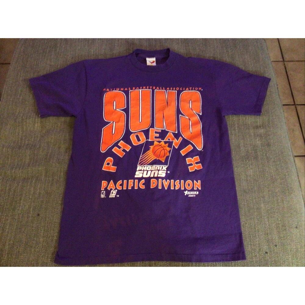 Phoenix Suns Purple Orange Pacific Division 90S Single Stitch
